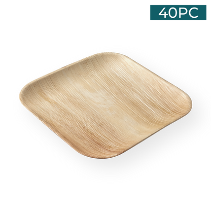 Areca Nut Leaf Large Square Plate 40PC