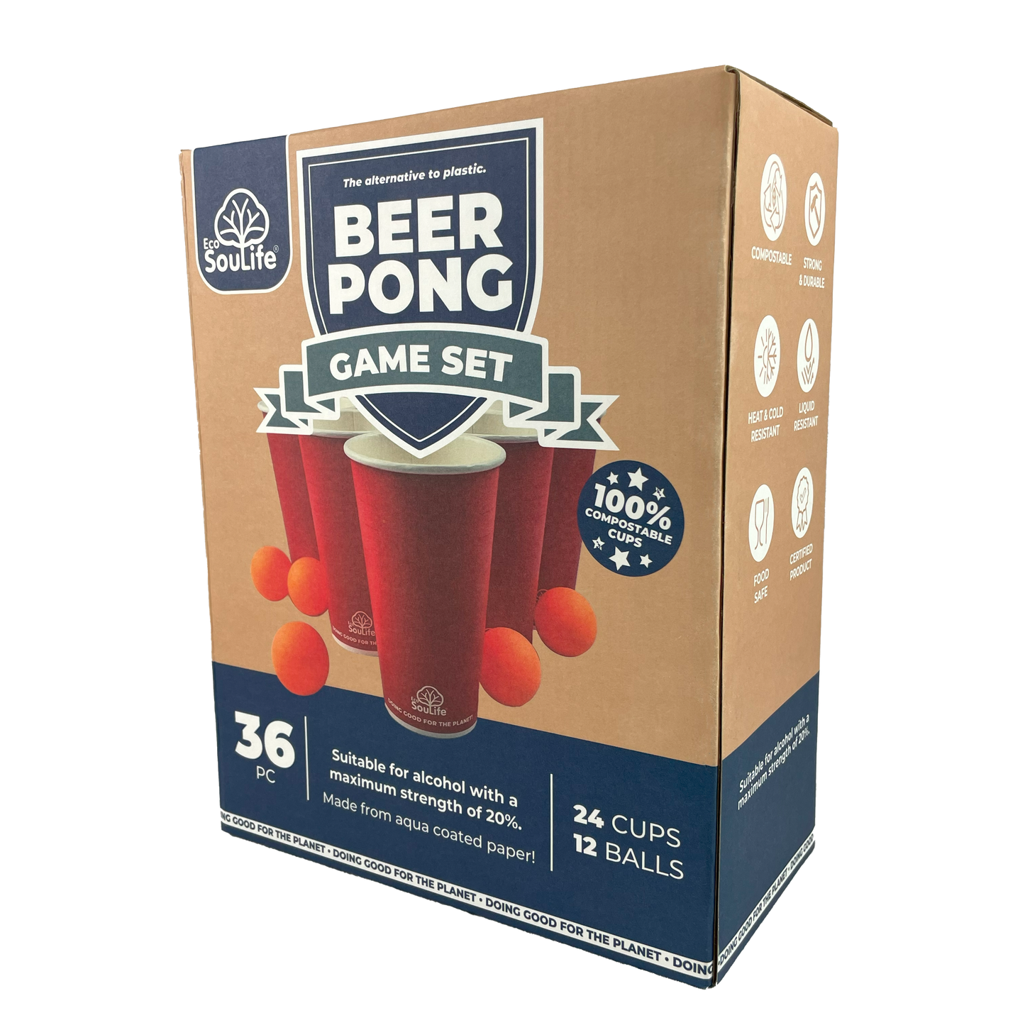 Eco Beer Pong Set 36PC